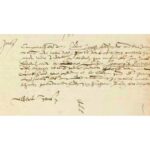 De betreffende handtekening van Elbert Jansz in het ondertrouwregister d.d. 05-04-1603. Het betreft hier een eerder huwelijk, met Jannetje Everts.