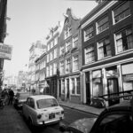 Prinsenstraat 18 (rechts), 20 en 22 na restauratie, ongedateerd. Foto: Stadsarchief Amsterdam.
