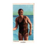 Sportplaatje Frans Kuijper, ca. 1930. Bron: lezenoverzwemmen.nl.