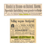 Het nieuws van den dag - kleine courant 13-06-1884 / Algemeen Handelsblad 13-06-1905.