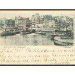 Het Open Havenfront, ansichtkaart, ca. 1900. Foto: Stadsarchief Amsterdam.