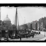 Met de Lutherse Koepelkerk aan het Singel 11. Olie, Jacob in 1891. Foto: Stadsarchief Amsterdam.