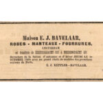 Verhuizing van Maison E.J. Bavelaar. Algemeen Handelsblad 30-09-1908