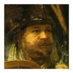 Elbert Willemsz staat op de Nachtwacht van Rembrandt van Rijn.