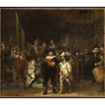 De Nachtwacht Rembrandt van Rijn. Bron: Rijksmuseum Amsterdam.