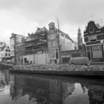 Westerkerk op de achtergrond tijdens restauratie. Foto: Stadsarchief Amsterdam.