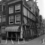 Herengracht 300 - Wolvenstraat 1a in de stutten in 1983. Foto: Han van Gool, Stadsarchief Amsterdam.