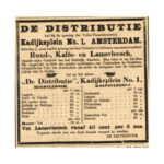 Opening Volks-Vleeschhouwerij (oude nummering, huidig Kadijksplein 5). Schuttevaêr, weekblad gewijd aan de belangen van den handel en de binnenlandsche scheepvaart, 1917.