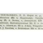 Burgerlijke stand 30-07-1937 E. van Leuven verhuist naar de Wingerdweg 98 in Amsterdam. Uit de Soester Courant.
