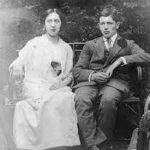 Emilie Tibboel-Geuer en Martinus Tibboel op hun trouwdag op 8 oktober 1918.