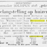 Herenstraat 41 in de krant. Telegraaf 12-05-1959.