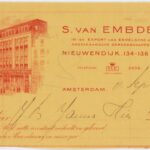 Betaalbewijs S. van Embden, in- en export van engelsche en amerikaansche gereedschappen (1911)
