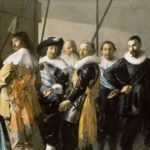 2 Schutters van wijk XI onder leiding van kapitein Reynier Reael, bekend als ‘De magere compagnie’, Frans Hals, Pieter Codde, 1637