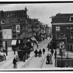 De Utrechtsestraat ter hoogte van de Keizersgracht anno 1896.