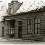 Het voorhuis in 1950 aan de Rozengracht 1