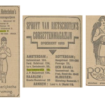 Advertenties van Spruyt van Rietschoten's corsettenpaleis uit 1923