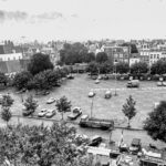 Amsterdam Otovrij in de vroege ochtend, 1972 (foto vanaf steiger Prinsengracht). Bron: Amsterdam Museum.