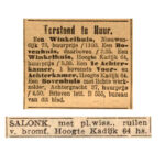 De Amsterdammer dagblad voor Nederland 16-07-1896 / Een bijzondere ruil, Het Parool 08-07-1958