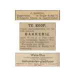 Het nieuwsblad voor Nederland (10-09-1888) / Nieuwsblad van het Noorden (12-02-1927) / Het Parool (19-10-1961).