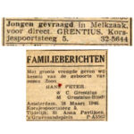 De Courant: Het Nieuws van den Dag (22-01-1942) / Het Parool - (19-03-1946).