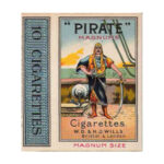 Pakje Pirate sigaretten, geproduceerd ca 1920-55 door WD & HO Wills (Imperial Tobacco).