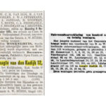 De Tĳd, Godsdienstig-Staatkundig dagblad ( 26-10-1891) / De Telegraaf (14-03-1909).