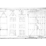 Verbouwingstekening van Noorderstraat 41 uit 1862