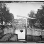 Melkmeisjesbrug 1910 met een vaste brug.