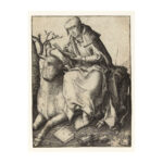 Lucas de evangelist, Pieter van der Heyden, naar Lambert Lombard, 1554. Bron: Rijksmuseum Amsterdam.
