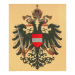 Het Oostenrijkse wapen met de Rudolfinische kroon.