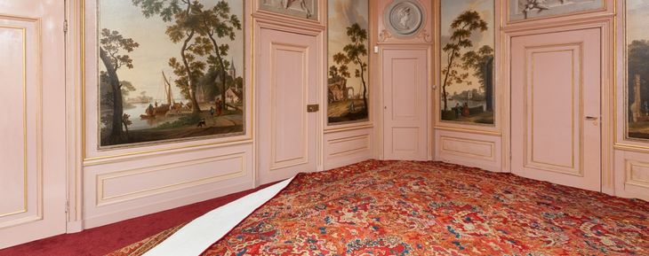 Uniek monumentaal tapijt maakt stijlkamer compleet