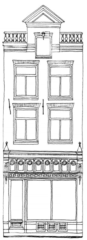 Tekening Gevel Pand Gelderskade 39=nb1