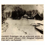 Boerderij Welgelegen onder een dik pak sneeuw. Foto: Witte Weekblad Oegstgeest.