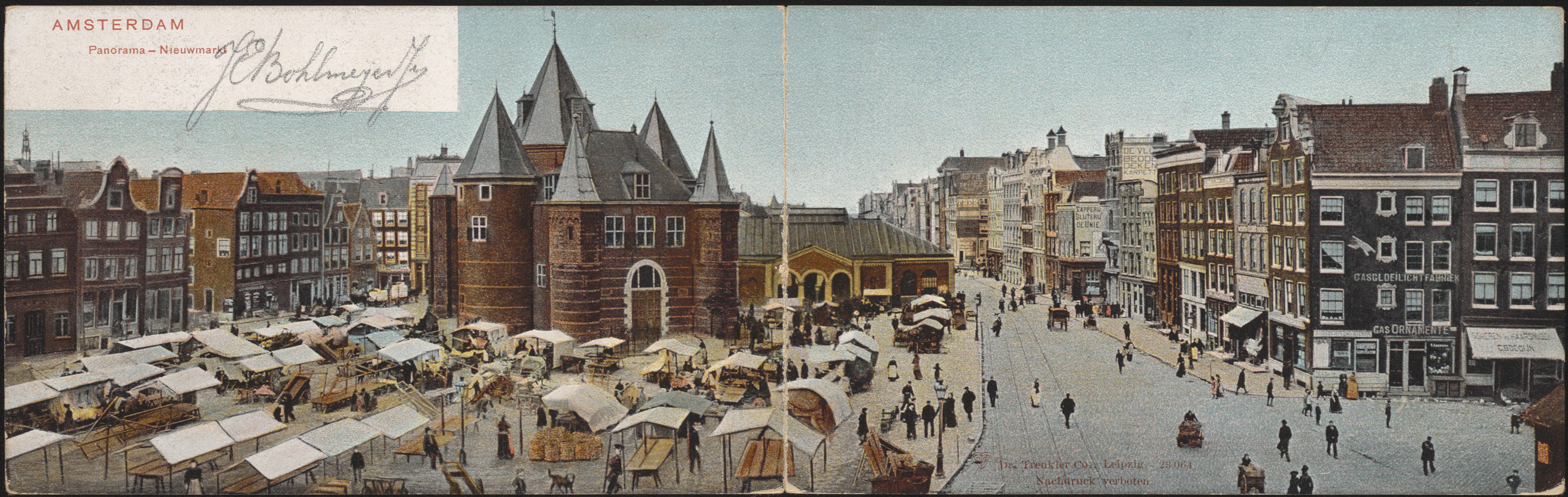1904 Panorama Nieuwmarkt